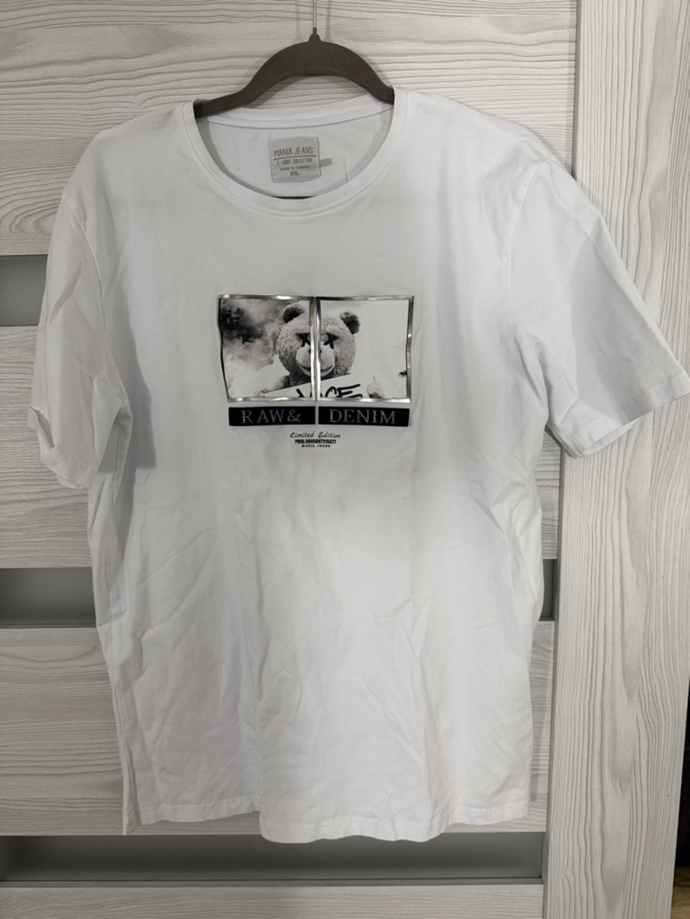 White Graphic Short-Sleeve Tee